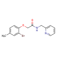 2-(2-bromo-4-methylphenoxy)-N-(pyridin-2-ylmethyl)acetamide