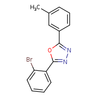 2-(2-bromophenyl)-5-(3-methylphenyl)-1,3,4-oxadiazole