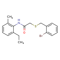 2-{[(2-bromophenyl)methyl]sulfanyl}-N-(2-ethyl-6-methylphenyl)acetamide