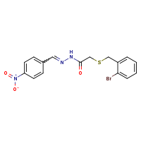 2-{[(2-bromophenyl)methyl]sulfanyl}-N'-[(E)-(4-nitrophenyl)methylidene]acetohydrazide