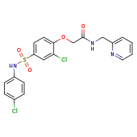 2-{2-chloro-4-[(4-chlorophenyl)sulfamoyl]phenoxy}-N-(pyridin-2-ylmethyl)acetamide