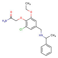 2-(2-chloro-6-ethoxy-4-{[(1-phenylethyl)amino]methyl}phenoxy)acetamide