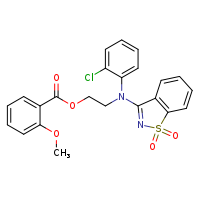 2-[(2-chlorophenyl)(1,1-dioxo-1??,2-benzothiazol-3-yl)amino]ethyl 2-methoxybenzoate