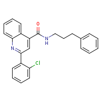 2-(2-chlorophenyl)-N-(3-phenylpropyl)quinoline-4-carboxamide