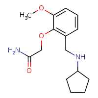 2-{2-[(cyclopentylamino)methyl]-6-methoxyphenoxy}acetamide