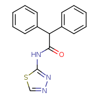 2,2-diphenyl-N-(1,3,4-thiadiazol-2-yl)acetamide