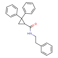 2,2-diphenyl-N-(2-phenylethyl)cyclopropane-1-carboxamide