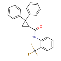 2,2-diphenyl-N-[2-(trifluoromethyl)phenyl]cyclopropane-1-carboxamide