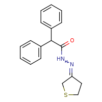 2,2-diphenyl-N'-[(3E)-thiolan-3-ylidene]acetohydrazide