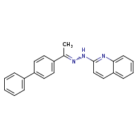 2-[(2E)-2-(1-{[1,1'-biphenyl]-4-yl}ethylidene)hydrazin-1-yl]quinoline