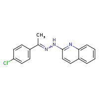 2-[(2E)-2-[1-(4-chlorophenyl)ethylidene]hydrazin-1-yl]quinoline