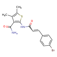 2-[(2E)-3-(4-bromophenyl)prop-2-enamido]-4,5-dimethylthiophene-3-carboxamide