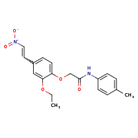 2-{2-ethoxy-4-[(1E)-2-nitroethenyl]phenoxy}-N-(4-methylphenyl)acetamide