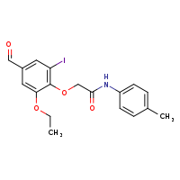 2-(2-ethoxy-4-formyl-6-iodophenoxy)-N-(4-methylphenyl)acetamide