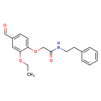 2-(2-ethoxy-4-formylphenoxy)-N-(2-phenylethyl)acetamide