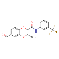 2-(2-ethoxy-4-formylphenoxy)-N-[3-(trifluoromethyl)phenyl]acetamide