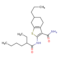 2-(2-ethylhexanamido)-6-propyl-4,5,6,7-tetrahydro-1-benzothiophene-3-carboxamide