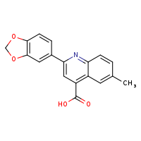 2-(2H-1,3-benzodioxol-5-yl)-6-methylquinoline-4-carboxylic acid
