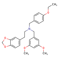 [2-(2H-1,3-benzodioxol-5-yl)ethyl][(3,5-dimethoxyphenyl)methyl][(4-ethoxyphenyl)methyl]amine