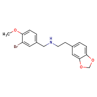 [2-(2H-1,3-benzodioxol-5-yl)ethyl][(3-bromo-4-methoxyphenyl)methyl]amine