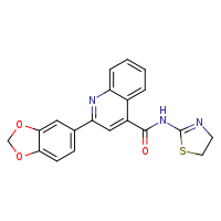 2-(2H-1,3-benzodioxol-5-yl)-N-(4,5-dihydro-1,3-thiazol-2-yl)quinoline-4-carboxamide