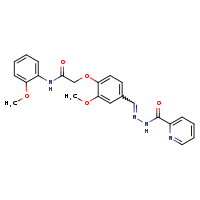 2-{2-methoxy-4-[(E)-[(pyridin-2-ylformamido)imino]methyl]phenoxy}-N-(2-methoxyphenyl)acetamide