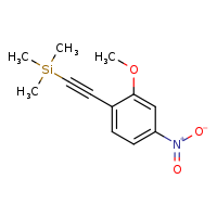 [2-(2-methoxy-4-nitrophenyl)ethynyl]trimethylsilane
