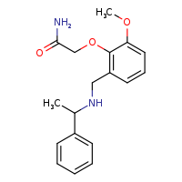 2-(2-methoxy-6-{[(1-phenylethyl)amino]methyl}phenoxy)acetamide