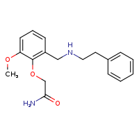 2-(2-methoxy-6-{[(2-phenylethyl)amino]methyl}phenoxy)acetamide