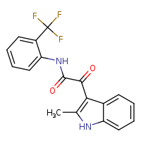 2-(2-methyl-1H-indol-3-yl)-2-oxo-N-[2-(trifluoromethyl)phenyl]acetamide