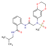 2-{2-[N-(2,3-dihydro-1,4-benzodioxin-6-yl)methanesulfonamido]acetamido}-N-(2-methylpropyl)benzamide