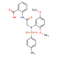 2-{2-[N-(2,5-dimethoxyphenyl)-4-methylbenzenesulfonamido]acetamido}benzoic acid