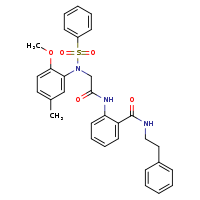 2-{2-[N-(2-methoxy-5-methylphenyl)benzenesulfonamido]acetamido}-N-(2-phenylethyl)benzamide