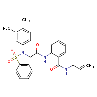 2-{2-[N-(3,4-dimethylphenyl)benzenesulfonamido]acetamido}-N-(prop-2-en-1-yl)benzamide