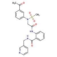 2-{2-[N-(3-acetylphenyl)methanesulfonamido]acetamido}-N-(pyridin-3-ylmethyl)benzamide