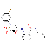 2-{2-[N-(3-fluorophenyl)methanesulfonamido]acetamido}-N-(prop-2-en-1-yl)benzamide