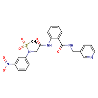 2-{2-[N-(3-nitrophenyl)methanesulfonamido]acetamido}-N-(pyridin-3-ylmethyl)benzamide