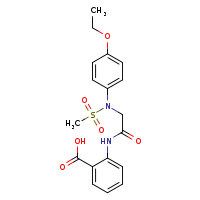 2-{2-[N-(4-ethoxyphenyl)methanesulfonamido]acetamido}benzoic acid