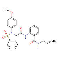 2-{2-[N-(4-methoxyphenyl)benzenesulfonamido]acetamido}-N-(prop-2-en-1-yl)benzamide