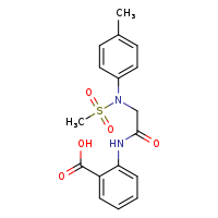 2-{2-[N-(4-methylphenyl)methanesulfonamido]acetamido}benzoic acid