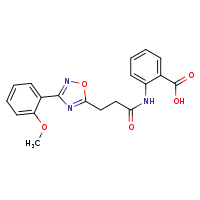 2-{3-[3-(2-methoxyphenyl)-1,2,4-oxadiazol-5-yl]propanamido}benzoic acid