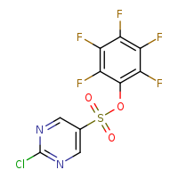 2,3,4,5,6-pentafluorophenyl 2-chloropyrimidine-5-sulfonate