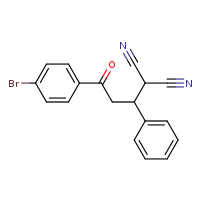 2-[3-(4-bromophenyl)-3-oxo-1-phenylpropyl]propanedinitrile