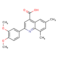 2-(3,4-dimethoxyphenyl)-6,8-dimethylquinoline-4-carboxylic acid