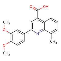 2-(3,4-dimethoxyphenyl)-8-methylquinoline-4-carboxylic acid