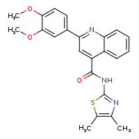 2-(3,4-dimethoxyphenyl)-N-(4,5-dimethyl-1,3-thiazol-2-yl)quinoline-4-carboxamide