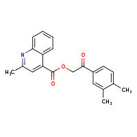 2-(3,4-dimethylphenyl)-2-oxoethyl 2-methylquinoline-4-carboxylate