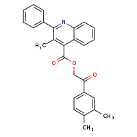 2-(3,4-dimethylphenyl)-2-oxoethyl 3-methyl-2-phenylquinoline-4-carboxylate
