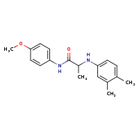 2-[(3,4-dimethylphenyl)amino]-N-(4-methoxyphenyl)propanamide