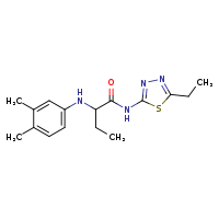2-[(3,4-dimethylphenyl)amino]-N-(5-ethyl-1,3,4-thiadiazol-2-yl)butanamide